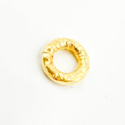 8MM_14 Gauge Gold Plated Sterling Silver Hammered Open Jump Ring